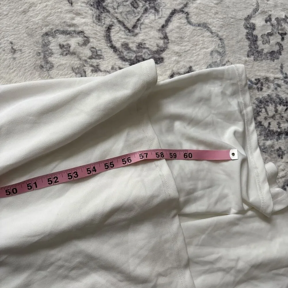 Lulus Feeling of Forever White Sleeveless Mermaid Maxi Dress Size Small Wedding - Picture 6 of 8